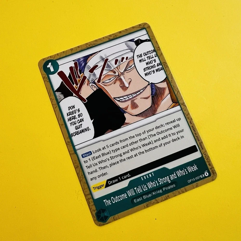 The Outcome Will Tell Us Who's Strong and Who's‎ Weak OP15-037 Kami One Piece NM
